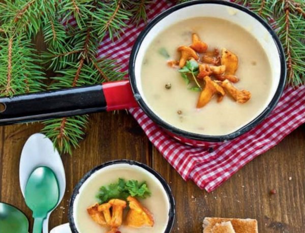 Крем-суп с лисичками рецепт с фото