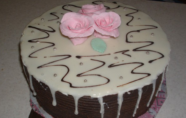 Шоколадный торт с глазурью рецепт с фото