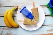 рецепт Банановое мороженое с кусочками киви