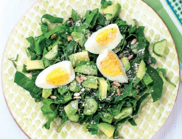 Салат с авокадо и яйцами рецепт с фото