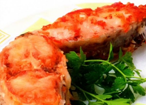Красная рыба в ржаных сухарях рецепт с фото