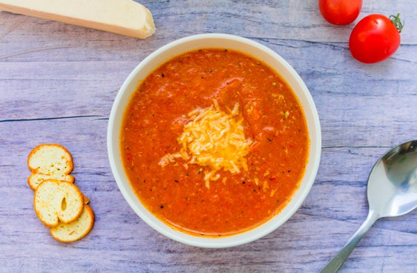 Крем-суп из запеченных томатов рецепт с фото