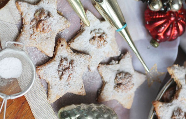 Новогоднее печенье с орехами рецепт с фото
