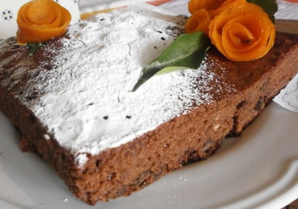 Простой шоколадный пирог без яиц рецепт с фото