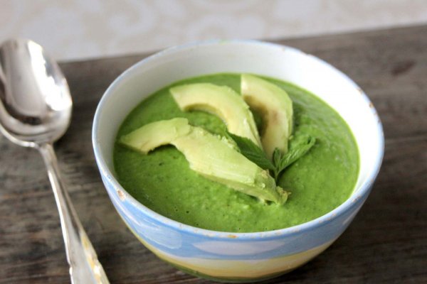 Холодный суп пюре из авокадо рецепт с фото