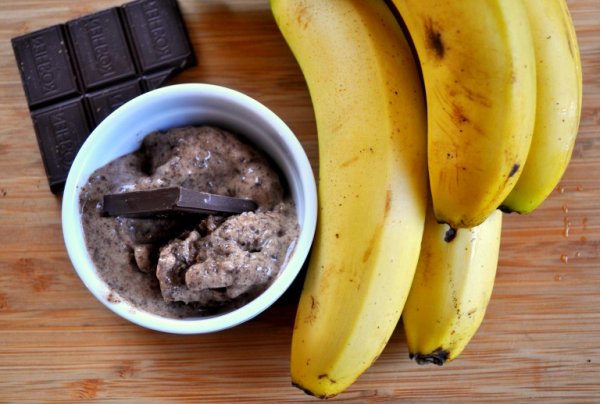 Бананово шоколадное мороженое рецепт с фото