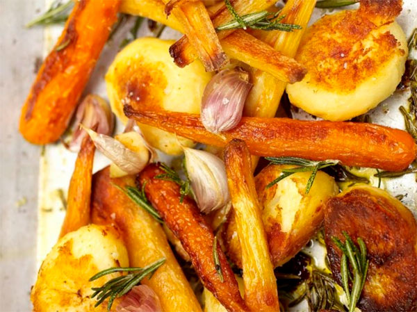 Запеченный картофель с овощами от Джейми Оливер рецепт с фото