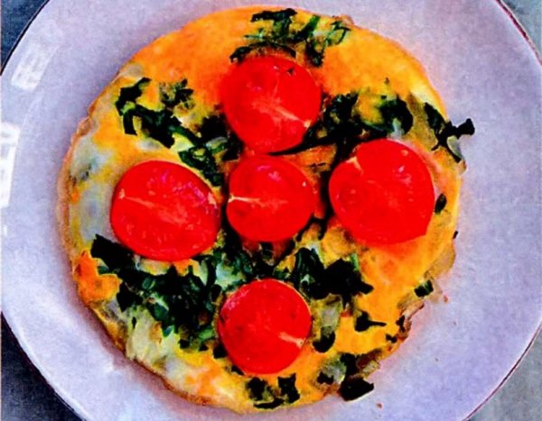 Яичница с помидорами рецепт с фото