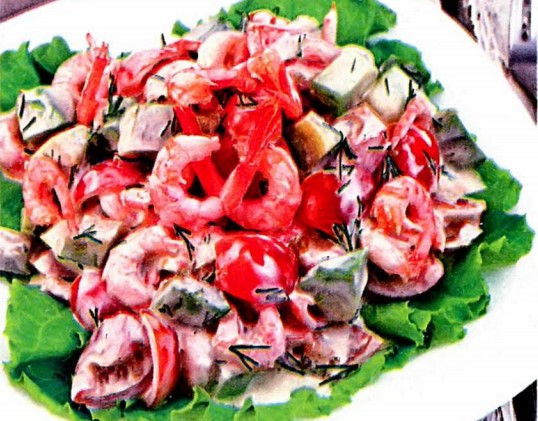 Салат с морепродуктами рецепт с фото