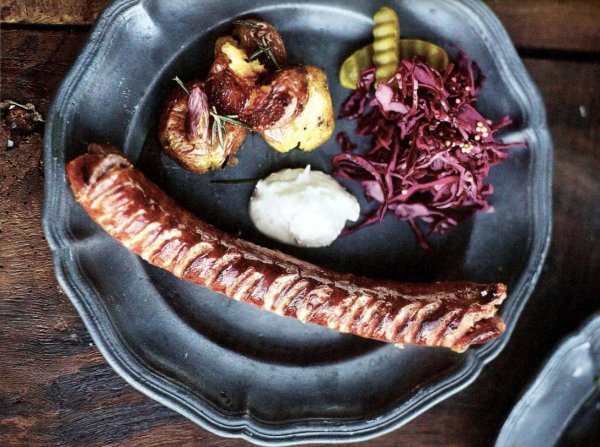 Картошка с колбасой от Джейми Оливера рецепт с фото