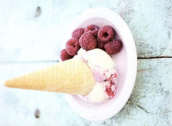 Мороженое с малиной от Джейми Оливера рецепт с фото