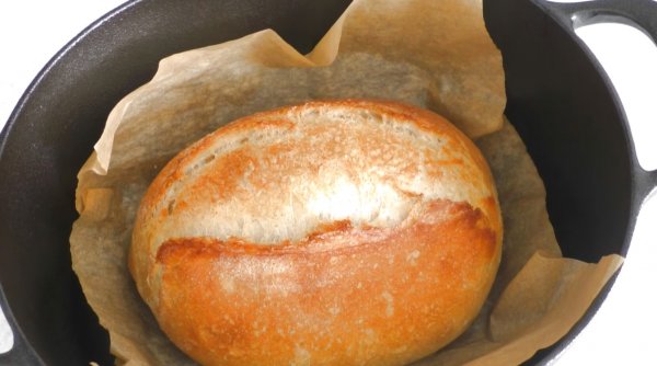 Домашний хлеб на воде с сухими дрожжами в духовке рецепт с фото